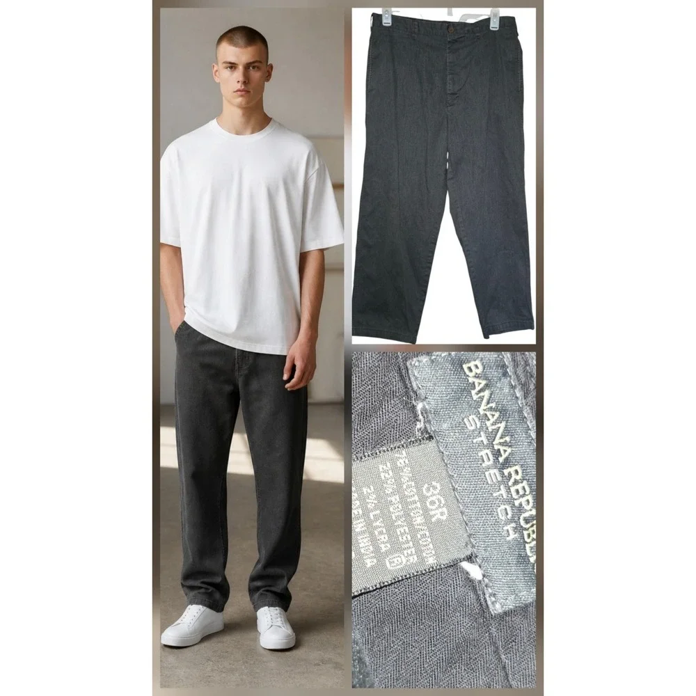 Banana Republic Men's Pants Casual Dress Chinos Pants Trousers Size 37x27